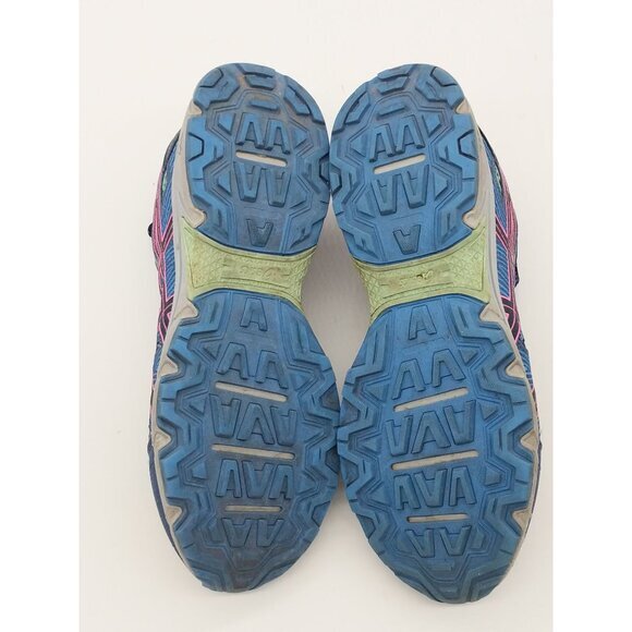 ASICS Gel Venture 7 Lace Up Running Shoes Women SZ 12 Blue Pink Granola Athletic - Picture 3 of 12